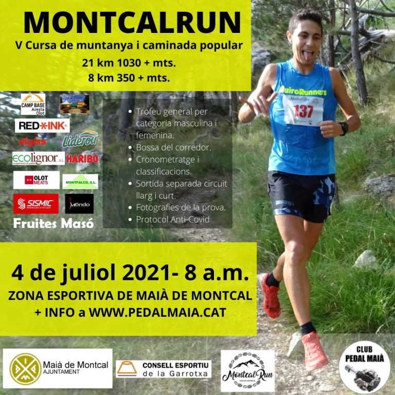 Cartell V cursa de Muntanya MontcalRun 2021