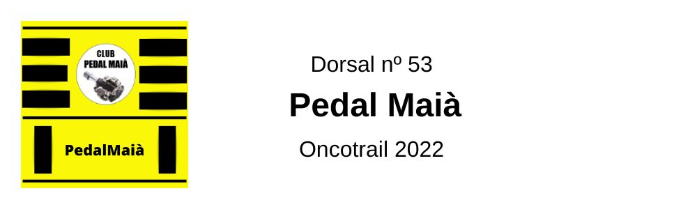Dorsal Pedal Maià Oncotrail 2022